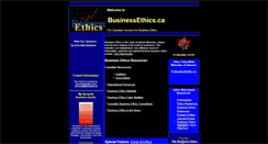 Desktop Screenshot of businessethics.ca